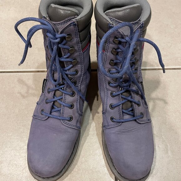 Caterpillar Women's Echo Waterproof Steel Toe Work Boot- Blue, Size 7.5 Wide - Picture 11 of 13